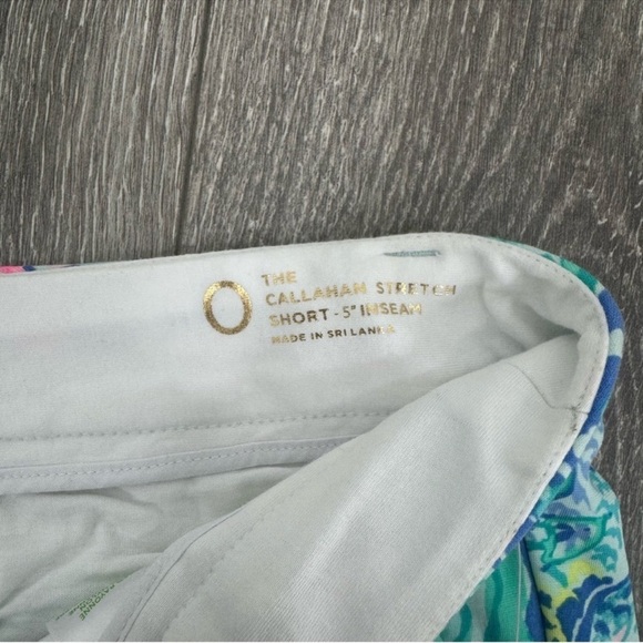 NEW Lilly Pulitzer Callahan Stretch 5” Inseam Short in Mermaids Cove—size 0 - Picture 8 of 13
